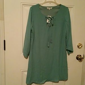 HONEY BELLE SAGE GREEN DRESS